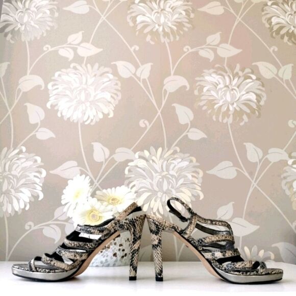 🇧🇷 Python 9 high heeled leather sandals - Picture 4 of 9